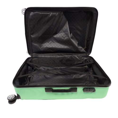 Bavy Cestovní kufr skořepinový Waves Light green - set 3 ks
