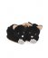 Doudou Set cadou - Primul set de ghetuțe set pisică neagră 0-6 luni