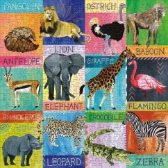 Mudpuppy Puzzle Safari Collage 500 piese