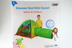 Tienda de campaña Dino con túnel