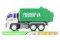 Poubelles sur volant d'inertie