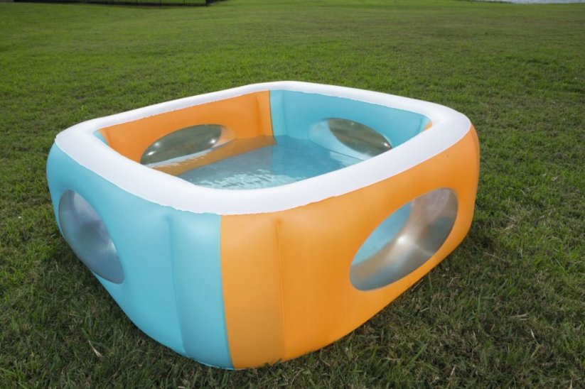 Nafukovací bazén s okénky Bestway 168x168x56 cm