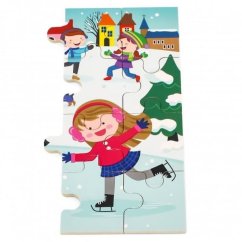 Puzzle en bois 24 pièces - hiver