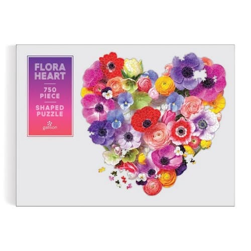 Galison Puzzle Cuore di fiori 750 pezzi