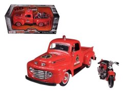 Maisto - Harley-Davidson Custom, 1948 Ford F-1 Pick up + 1936 EL Knucklehead, 1:24