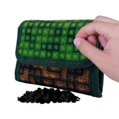 PIXIE CREW Portofel, verde, Mine&Craft 50 pixeli