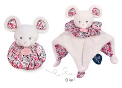Doudou Sleepy mouse pink 3v1