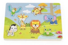 Dřevěná vkládačka zvuková zvířátka