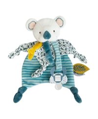 Doudou Zestaw upominkowy - Zabawka z uchwytem na smoczek koala Yoca 20 cm