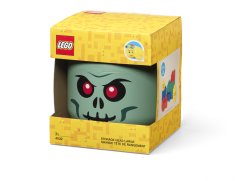 LEGO úložná hlava (veľkosť L) - zelená kostra