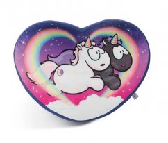 NICI Pillow Unicorn Star Bringer & Moon Keeper 40x28cm corazón VERDE