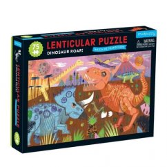 Mudpuppy Puzzle Lenticular Dinozauri 75 de piese