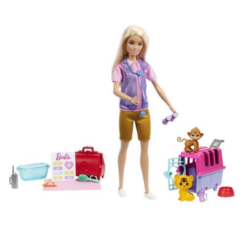 Barbie®PANENKA ZACHRAŇUJE ZVÍŘÁTKA - BLONDÝNKA