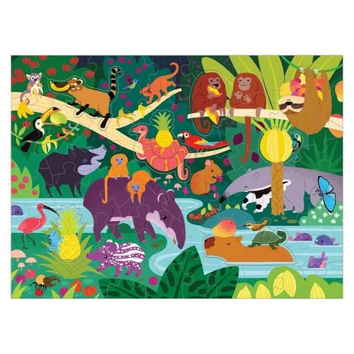 Puzzle Mudpuppy Giungla di frutta con profumo 60 pezzi