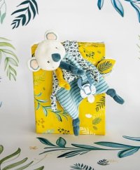 Doudou Zestaw upominkowy - Zabawka z uchwytem na smoczek koala Yoca 20 cm