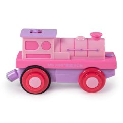 Bigjigs Rail Locomotive électrique rose foncé
