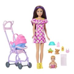 Barbie Chůva s kočárkem