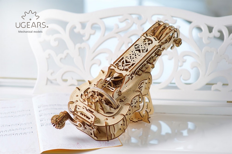 Ugears 3D Puzzle meccanico in legno Ghironda