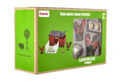 Csirketartó kifutóval műanyagból, tartozékokkal, dobozban 25x16x9cm