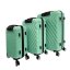 Bavy Cestovní kufr skořepinový Waves Light green - set 3 ks