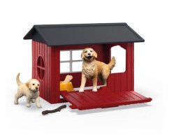 Schleich 42722 Căsuță pentru câini cu Golden Retriever