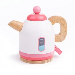 Bigjigs Toys Drevený čajník ružový