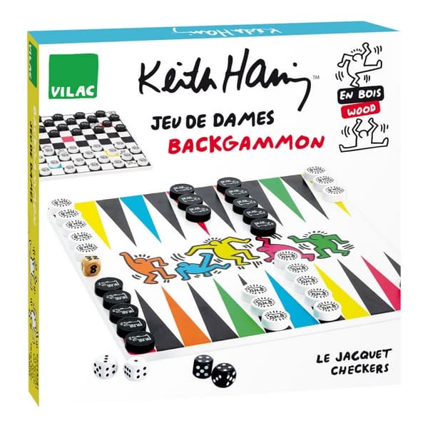 Vilac Dama i backgammon Keith Haring