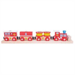 Bigjigs Rail Fire Train + 3 piese