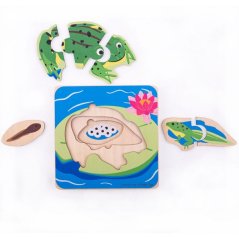 Bigjigs Toys Puzzle dei cicli vitali delle rane