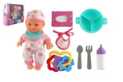 Păpușă bebeluș 22cm cu accesorii