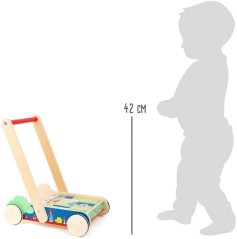 Small Foot Drewniany wózek z klockami Move it!