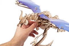 Ugears 3D drevené mechanické puzzle Víriaci drak