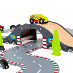 Bigjigs Rail fából készült versenypálya versenynap