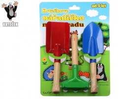 Nářadí zahradní Krtek kov/dřevo 3 ks