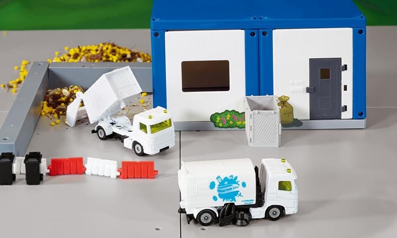 SIKU Blister - balayeuse et camion à ordures, ensemble municipal