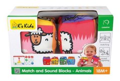 Cubes textiles amusants - Animaux