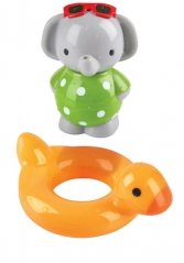 Zabawki wodne - Pływający słoń z kaczką