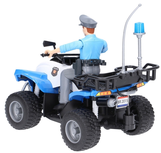 BWORLD 63010 Motocicletă de poliție quad cu figurină de polițist