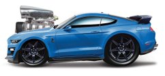 Maisto - Muscle Machines - 2020 Mustang Shelby GT500, bleu, 1:64