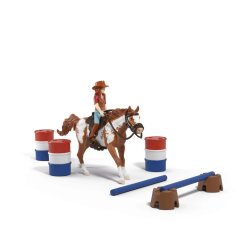 Schleich 42775 Hannah cu cal și obstacole - aventură western