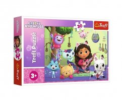 Puzzle Gabby y su preciosa casa de muñecas 27x20cm 30 piezas en caja 21x14x4cm