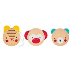 Petit Collage Set d'instruments de percussion en bois 3 pcs