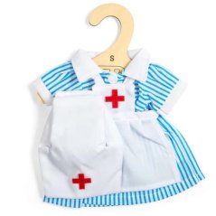 Bigjigs Toys ápolónőruha babához 28 cm