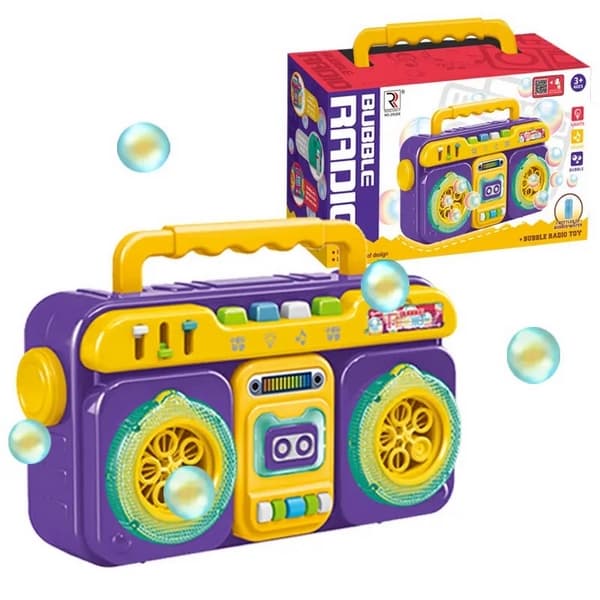 Bubble radio cu lumină și muzică violet