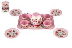 Set de ceai din tablă în cutie 26x19x10,5cm
