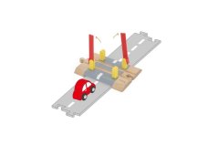 Dřevěný přejezd baterie