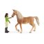 Schleich 42542 Sarah nera con articolazioni mobili a cavallo