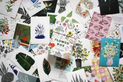Chronicle Books Caja floral de 100 postales
