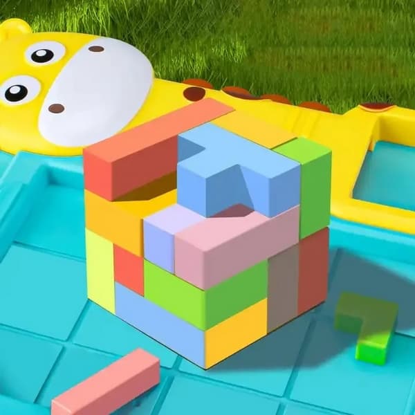 Juego de puzzle bloques de colores