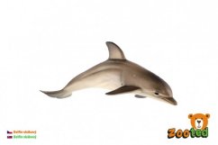 Dauphin gonflable en plastique 12cm dans un sac